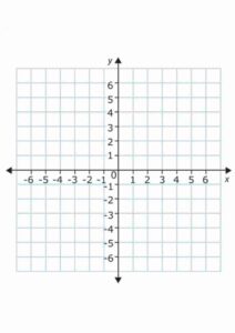 Graph Paper with X Axis and Y Axis Template