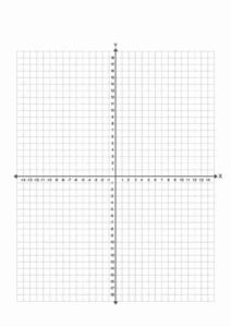 Graph Paper with X Axis and Y Axis Template PDF