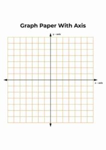 Graph Paper with X Axis and Y Axis Templates