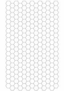 hexagonal graph paper template