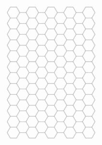 hexagonal graph paper template pdf