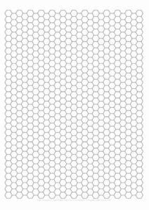 hexagonal graph paper template word