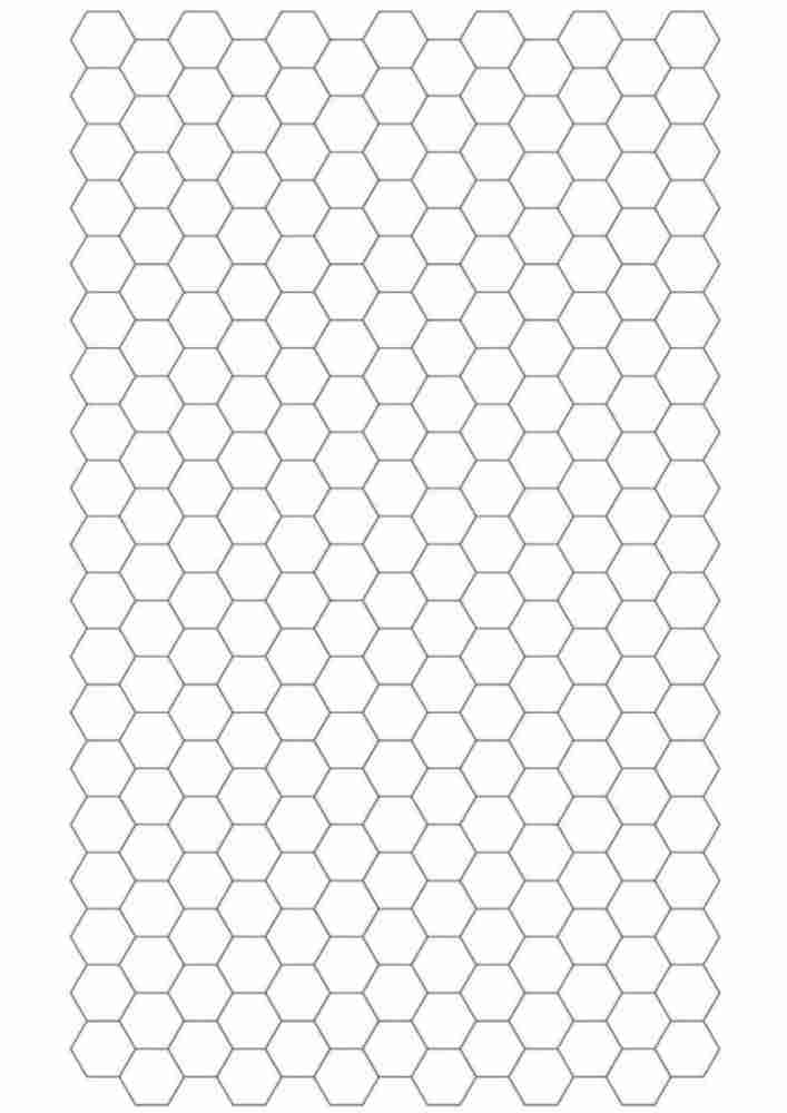 Hexagonal Graph Paper Template Download PDF - Free Printable Graph