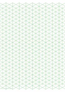 Isometric graph paper template