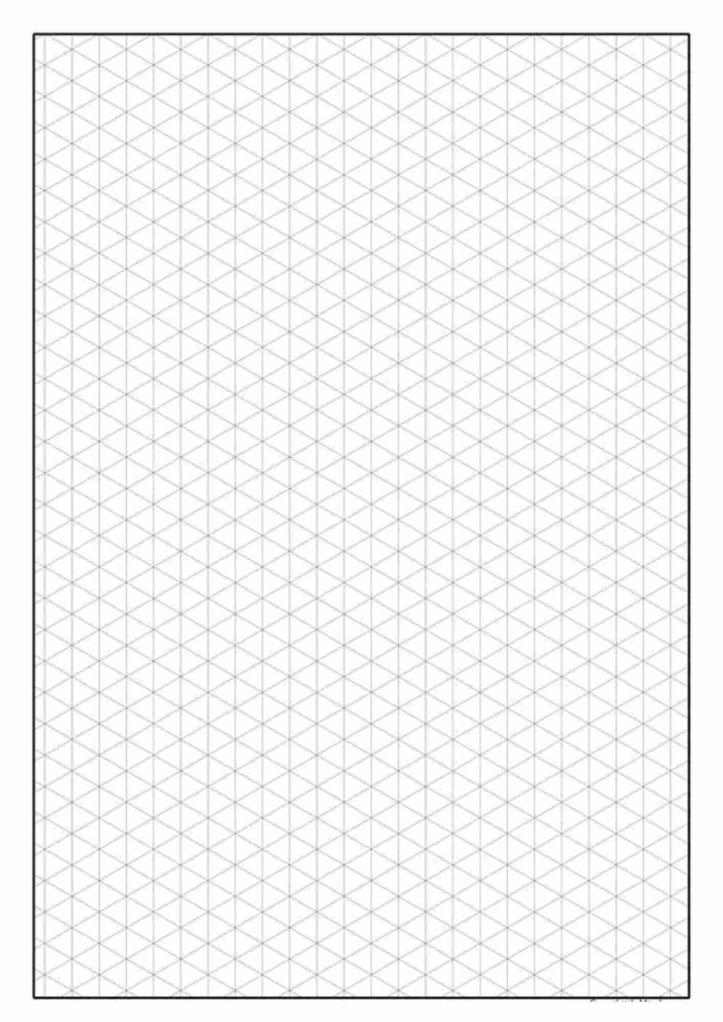 Isometric Graph Paper Template Download PDF - Free Printable Graph ...